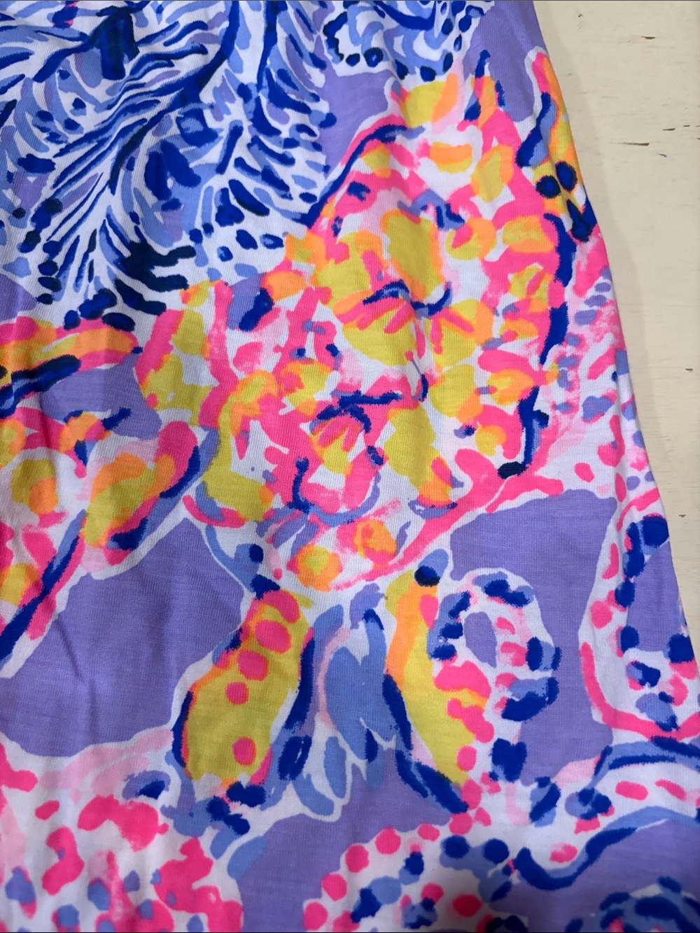 Lilly Pulitzer 'Amina' Floral Dress - Lilac Verben Print NWT Large - Picture 3 of 3